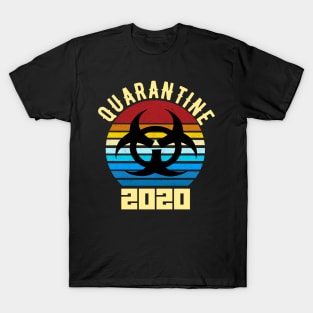 Quarantine 2020 retro vintage community awareness T-Shirt